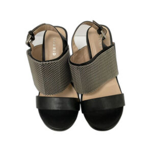 NIB Torrid Black High Wedge Sandals  Mesh Strap SZ 7